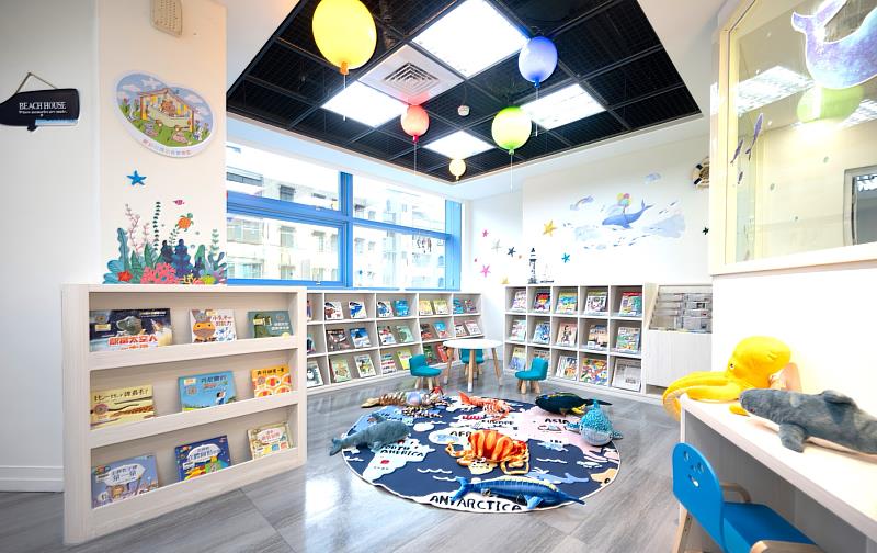 八年來，新北已完成8座圖書館新館、改造56處特色閱讀空間。圖為淡水分館。