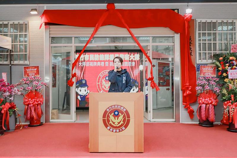 高虹安市長宣布明（116）年度調升警消協勤人員聯誼活動費至2,000元。（活動資料照）