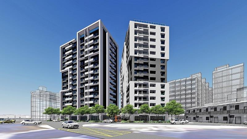 本案規劃取得綠建築銀級、建築能效標示第一級及低碳建築第三級、結構安全性能第三級等認證標章。（新北住都中心提供）