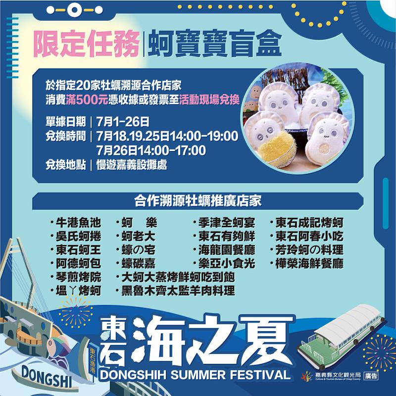 2026東石海之夏－限定「蚵寶寶盲盒」。