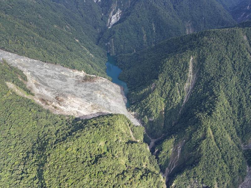 115年7月19日萬里溪堰塞湖空拍。