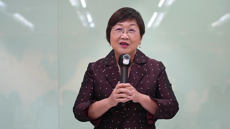 僑務委員會委員長徐佳青致詞。