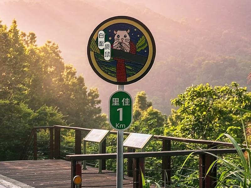 小型沿線裝置－白面鼯鼠，藝術家賴羽鉉、廖育萱。