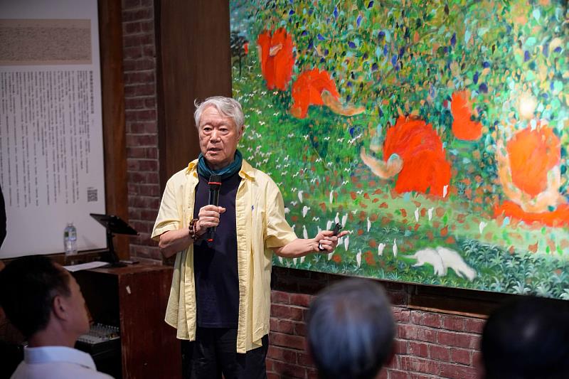 疫情中創作獻眾生，蔣勳「祇樹給孤獨園」新港培桂堂展出。