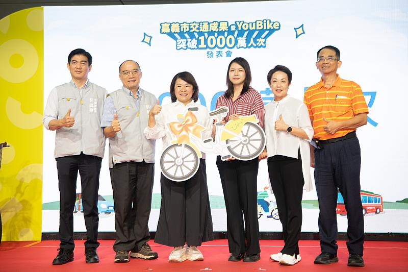 YouBike 5年騎乘人次破千萬！黃敏惠市長盼補齊「高鐵聯外軌道」拼圖。