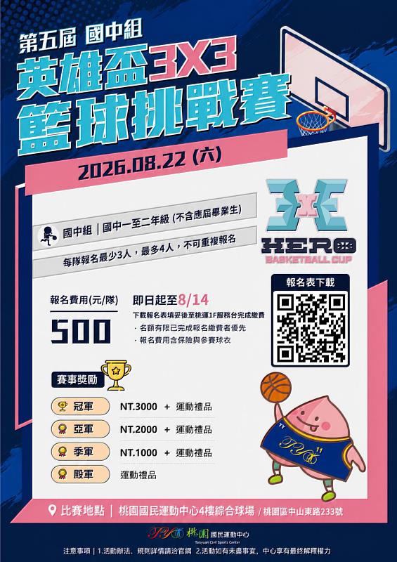 115年桃運英雄盃3X3籃球挑戰賽