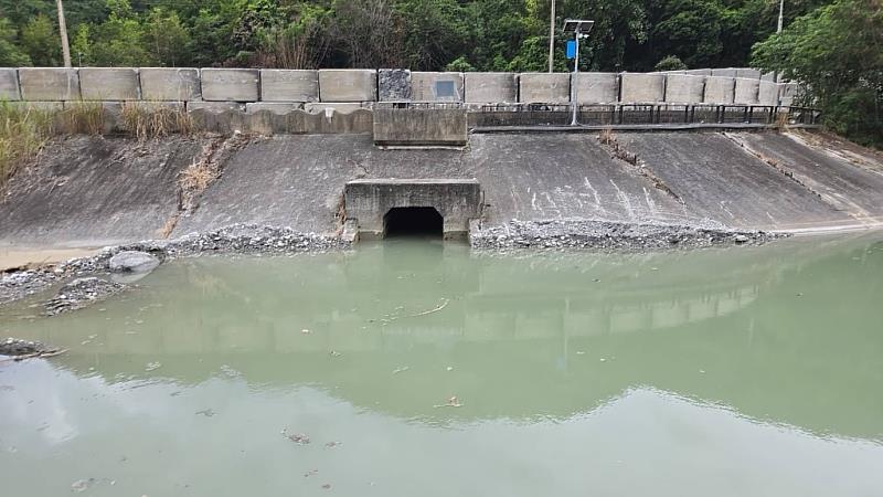 萬榮圳入水口通水情形