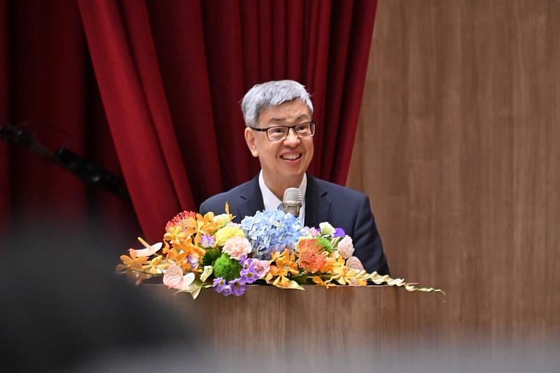 中央研究院院長陳建仁院士致開幕詞。