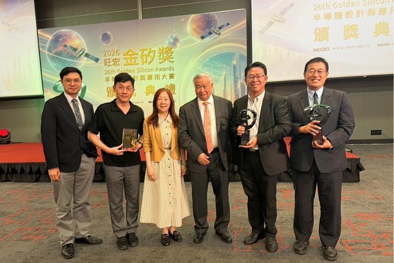 逢甲大學王葳校長及旺宏電子董事長吳敏求與指導團隊（資訊系林峰正、自控系沈祖望與秦群立老師）及人工智慧學程梁辰睿老師一同出席，見證學生獲獎榮耀。