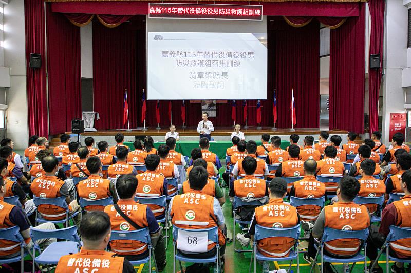 嘉義縣強化防救災韌性，700名替代役備役役男投入訓練。