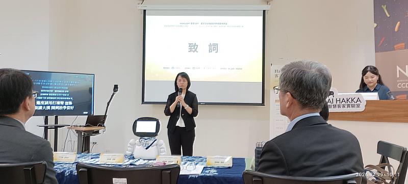 客委會廖育珮副主委致詞。