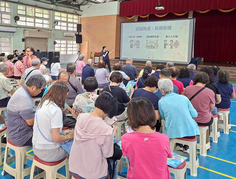 竹市府辦理反賄選暨反詐騙宣導。