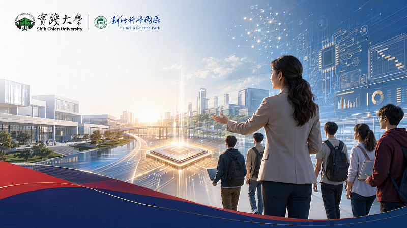 實踐企管師生共創半導體AI新未來(AI-IC)。(圖片來源:AI生成)
