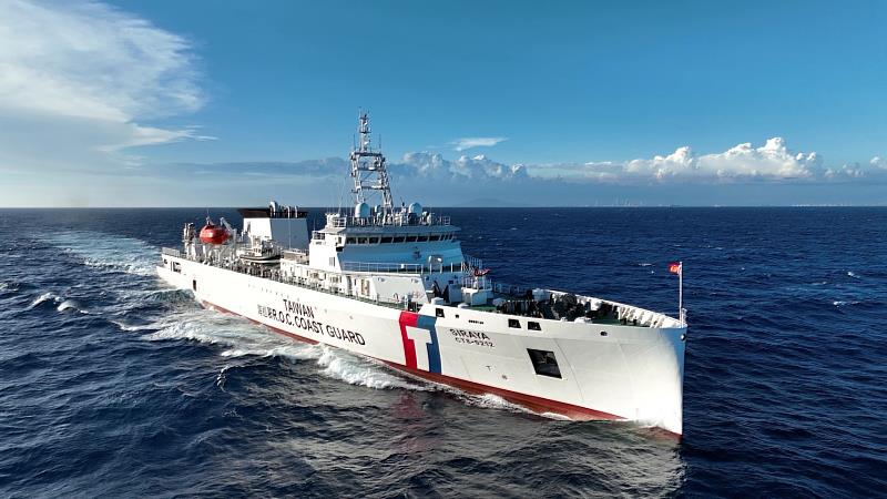海巡首艘高緯度遠洋巡護船西拉雅號。