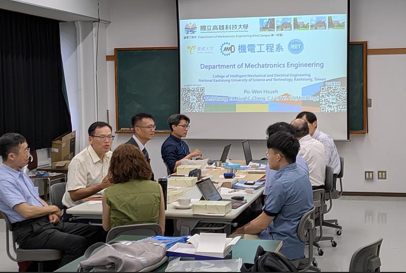 高科大機電工程系分享本校發展歷程及辦學近況。