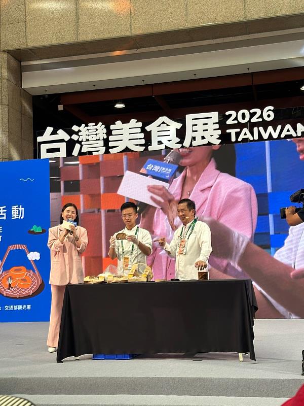 景文科大師生受邀於2026臺灣美食展展演,技藝精湛好評連連。