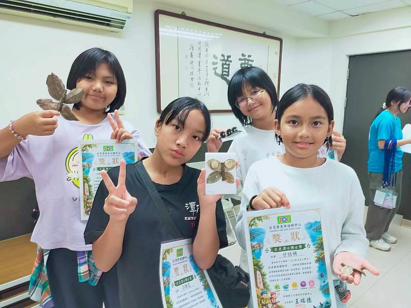 大自然就是活課堂!日月潭青年活動中心推戶外與海洋教育 「樹枝蟲生態藝術」