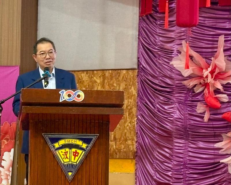 駐汶萊代表處蕭勝中大使致詞。