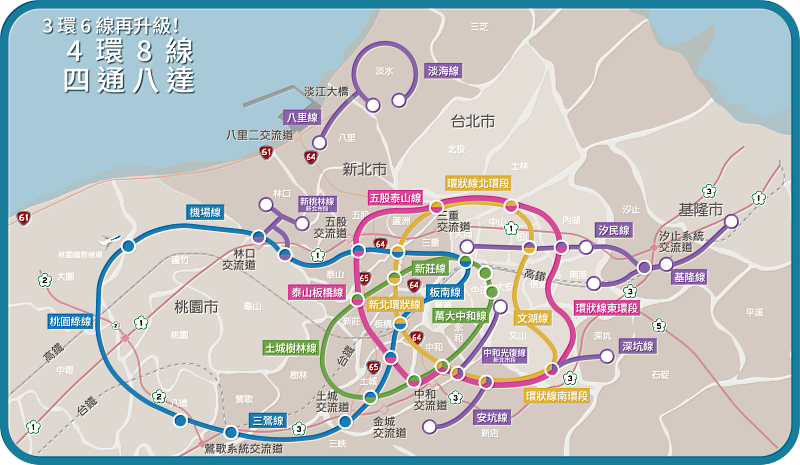 新北捷運四環八線。