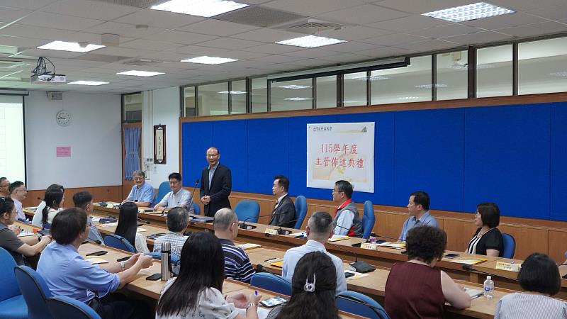 育達科技大學龍清勇校長致詞。