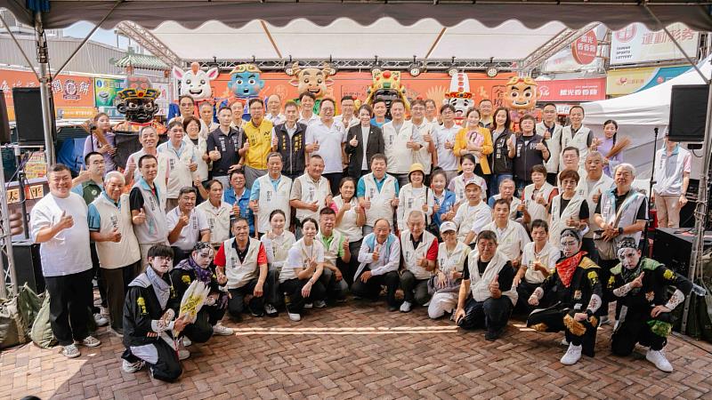 2026竹塹中元城隍祭記者會大合照。