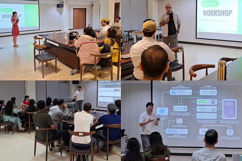 三、葉惠菁國際長及本校南非籍教師王于瑞到場致意並勉勵學生。