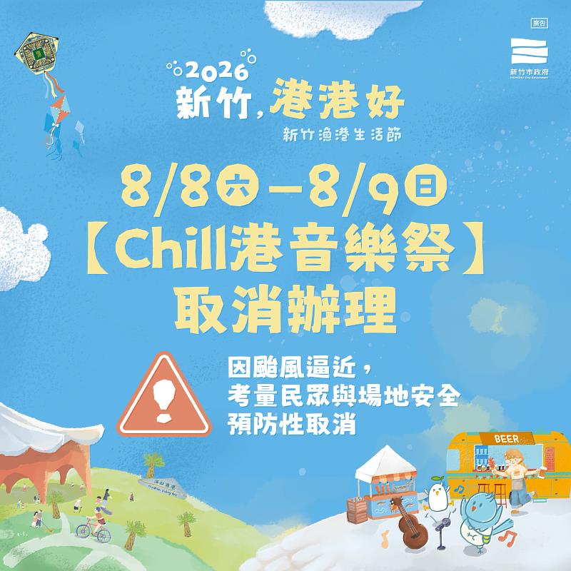 「2026新竹，港港好」首週活動取消。