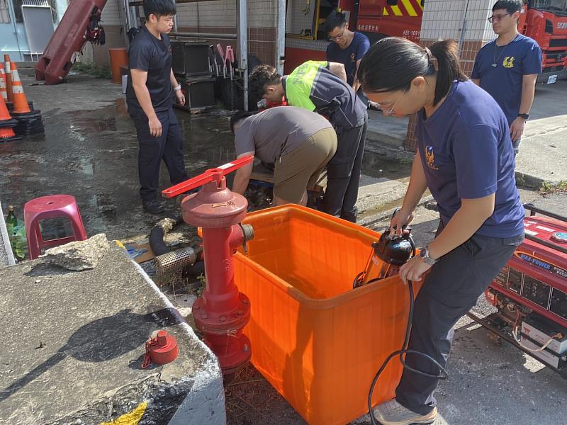市府各單位進行各防災整備工作。