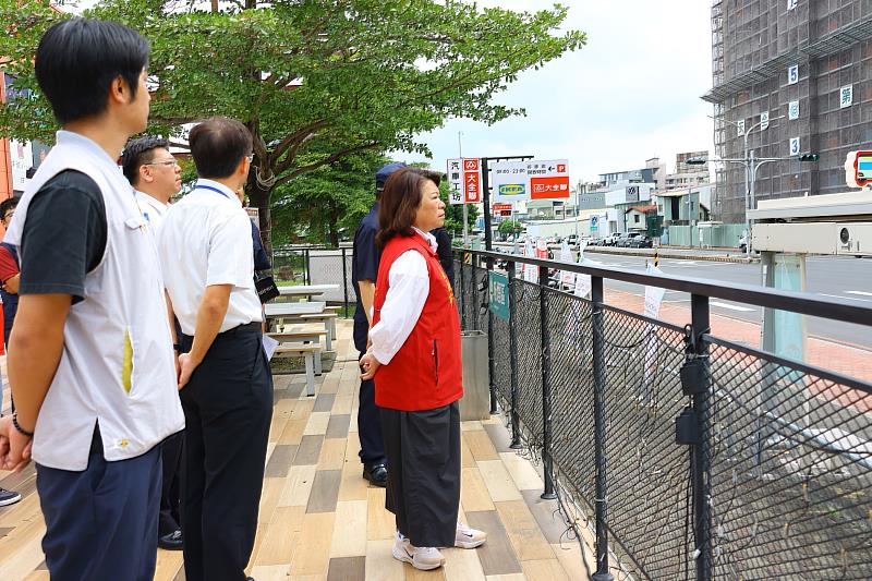 黃敏惠市長視導今日防空避難演習情形