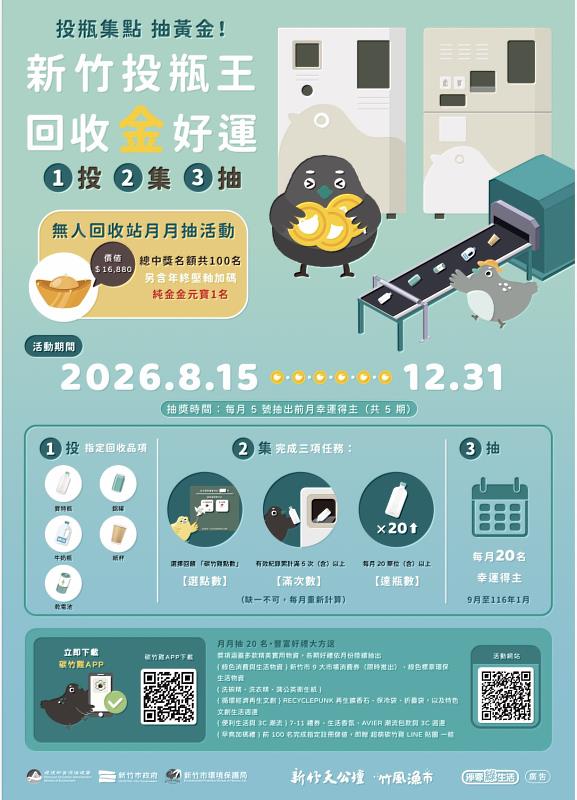 新竹投瓶王回收金好運-活動EDM。