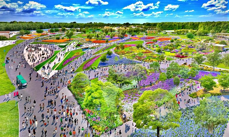 這片土地約242公頃，保存了農地、起伏緩和的草地、谷地地形，以及相澤川、泉川的源流等自然環境。REEN×EXPO 2027將其中約100公頃作為博覽會區域。