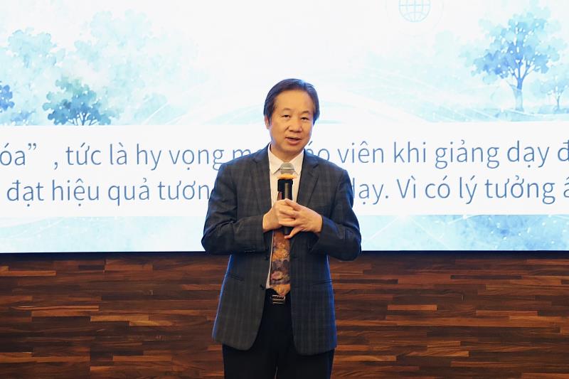 張國恩表示，東海推動AI原生大學，目的不是讓AI取代教師或學生，而是促進人與AI協作，培養能夠駕馭AI、與AI共創，同時具備獨立思考的新世代人才。