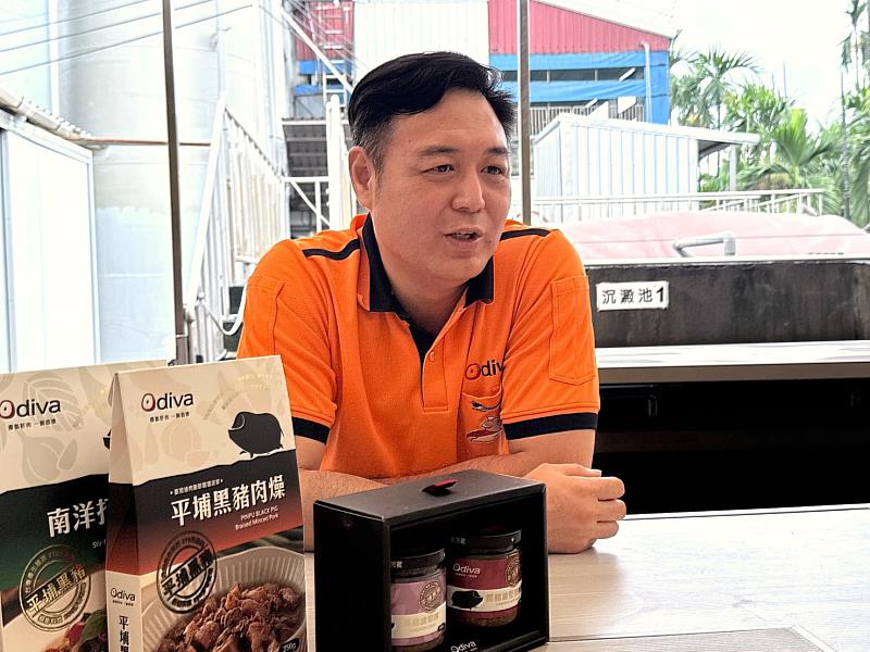 Odiva創辦人李榮春致力讓臺灣平埔黑豬走向國際市場。