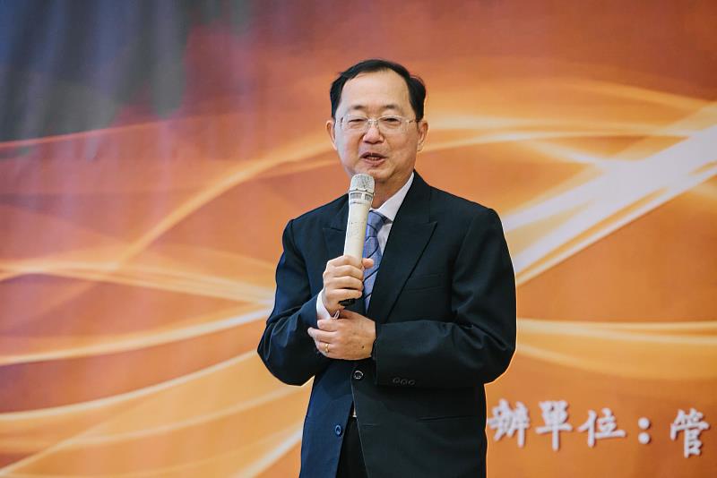 南大侯志正副校長於ACCSB授證典禮致詞，肯定管理學院深化教學品質與人才培育成果。