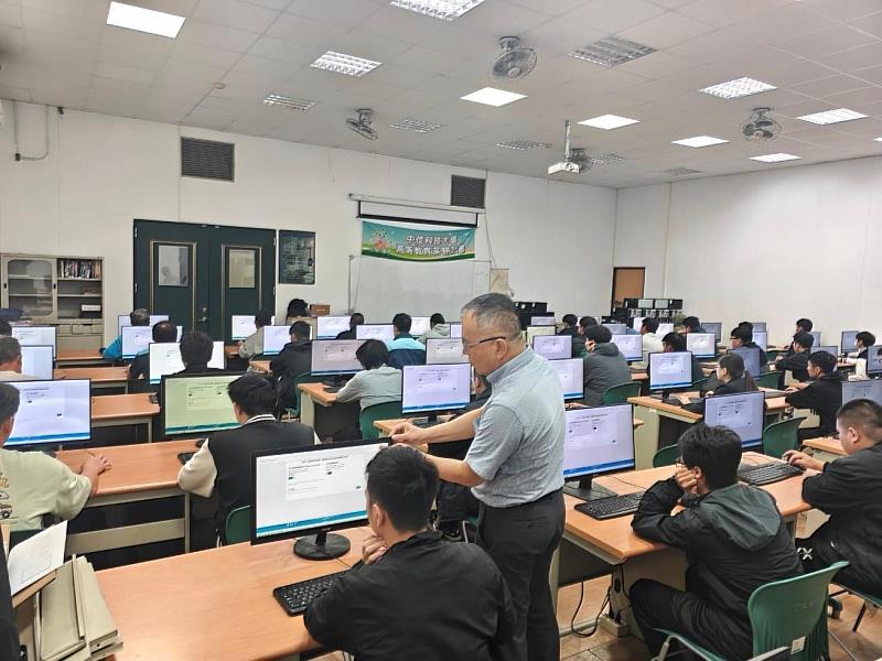 Autodesk國際認證之證照認證過程。（圖／中信科大提供）