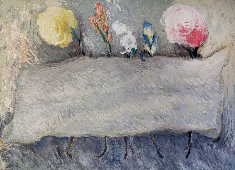 本次展出作品之一，《聊天 I》