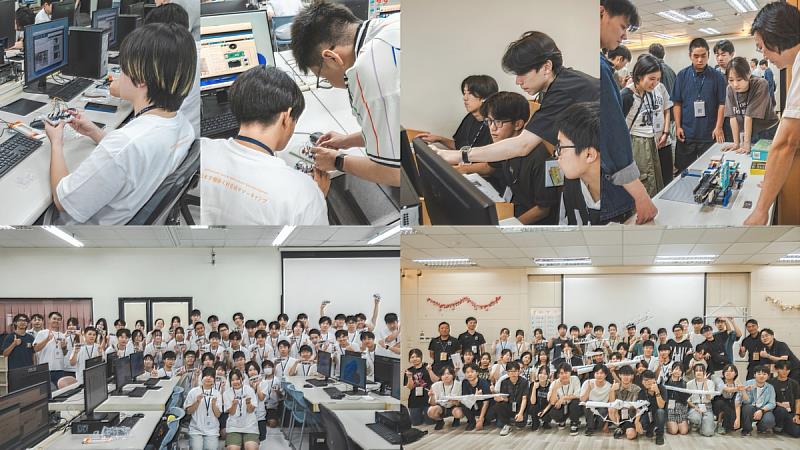 從程式控制到結構設計,日本學生透過雲科大機械工程系與工業工程與管理系實作課程,接觸不同專業領域。