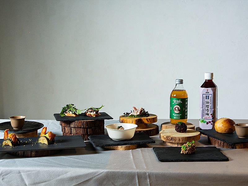 好食好事邀請L’Atelier par Yao江曜宇主廚與TABLEAU by Craig Yang楊子毅主廚，以8家團隊產品共同開發料理。（好食好事基金會提供）