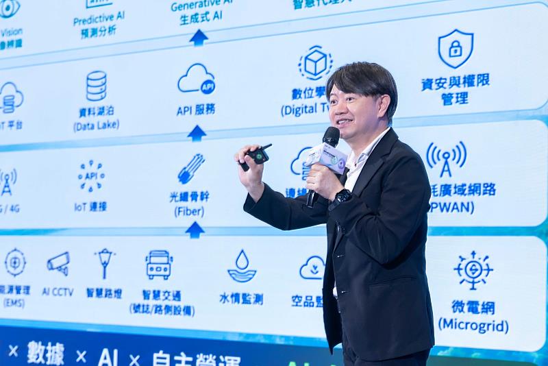 遠傳電信與台灣永續能源研究基金會共同主辦的「2026年遠傳永續科技高峰論壇」今(28)日正式登場,遠傳智慧城市負責人協理張文津,分享遠傳以智慧應用整合基礎設施,協助城市提升治理效能與能源韌性。