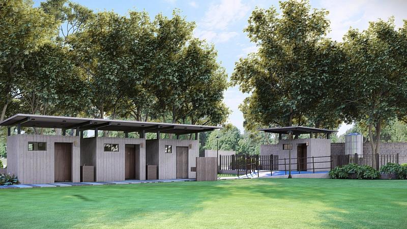 大湳雅公園公廁日間模擬圖