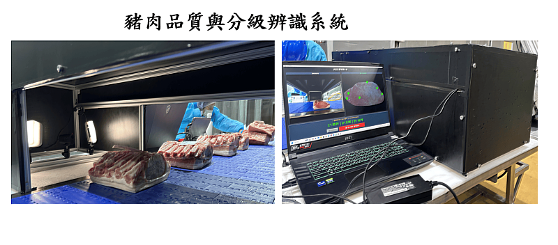 基於 AI 深度學習之電腦視覺辨識應用於豬隻瘦肉量。