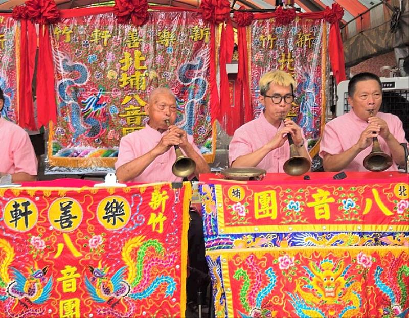 祭典儀式可以看見客家八音文化特色。