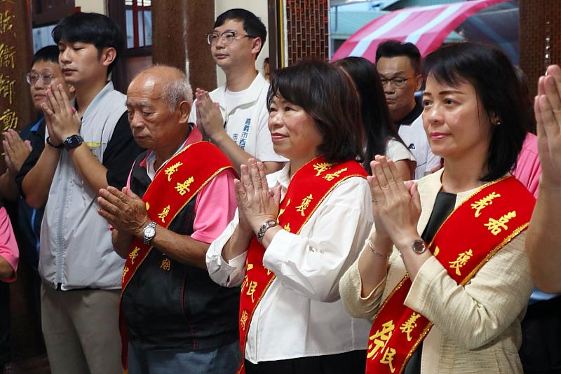 黃敏惠市長於「義民爺千秋祭祀大典」擔任主祭官。