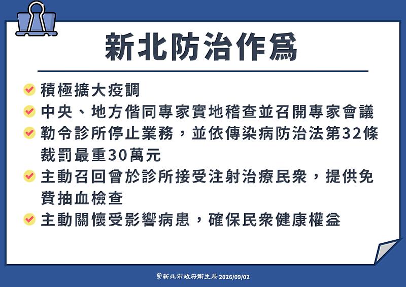 新北防治作為。