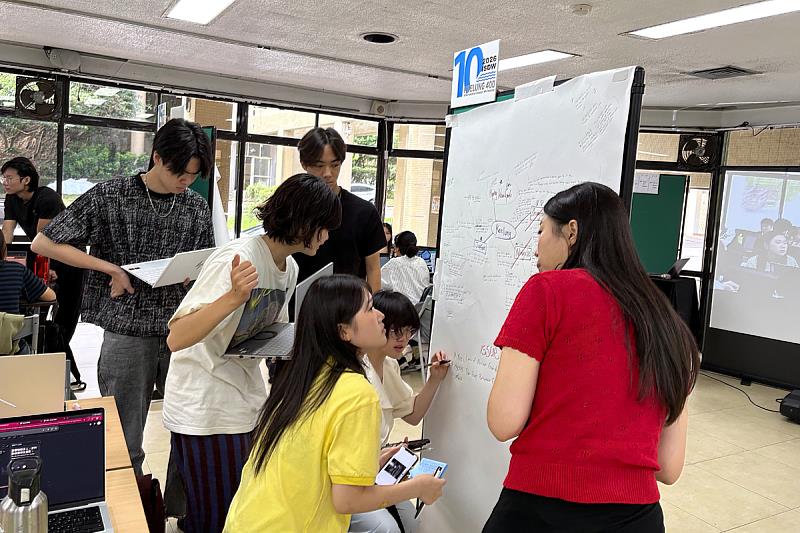 參與工作坊的跨國學員專注進行小組討論與田野調查規劃。