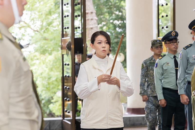 市長高虹安親自擔任主祭,出席「115年陣亡將士暨公殞官兵秋祭典禮」。