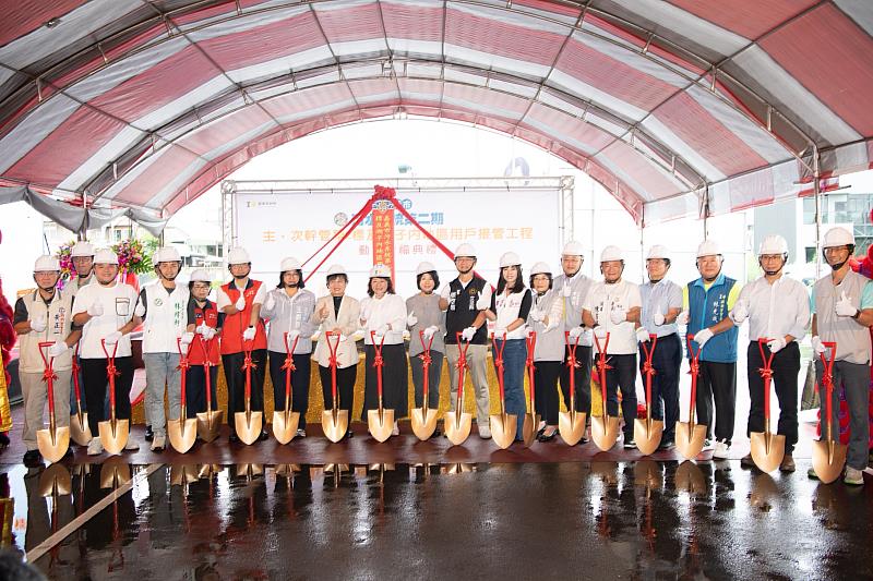嘉義市污水二期第2標動土!跨越鐵路向東延伸 擴大版圖挺進湖子內
