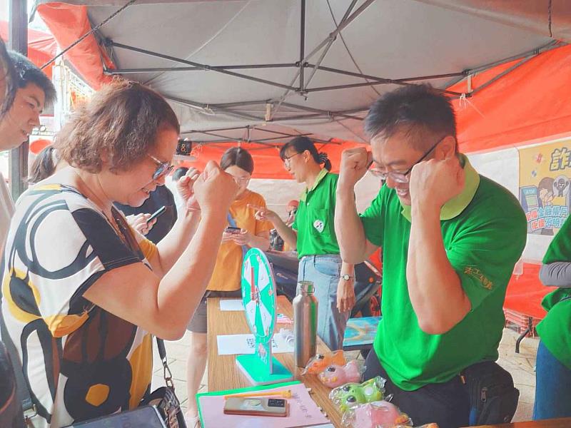 誠信反詐前進大士爺文化祭 持續宣導不間斷