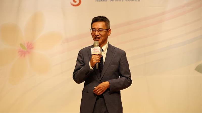 「2026客家歌謠交流觀摩賽」東區頒獎典禮，吳主秘致詞。