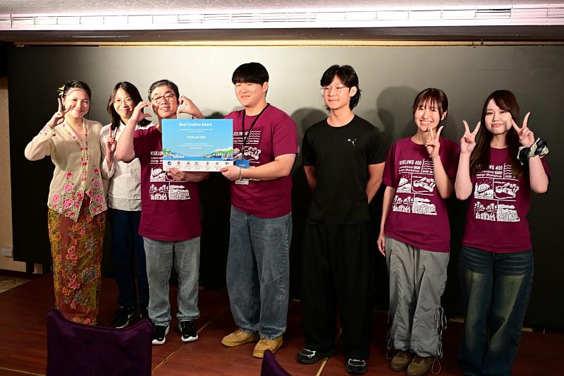 南臺科大產設系學生黃瀚磊所屬跨國團隊拿下「最佳創意獎」。